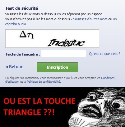 Captcha classique triangle